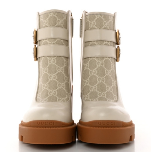 Gucci Trip Crystal Buckle Booties - Picture 3 of 10